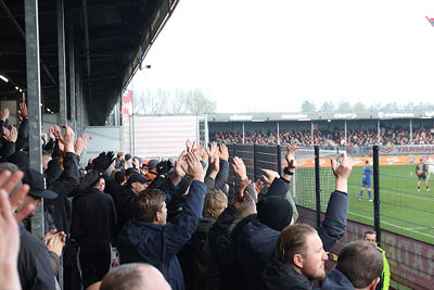 De goal van Tahirovic brengt een zege opeens dichtbij. © De Brouwer