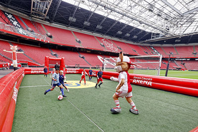Voetballen in de Arena is serieus leuk! © Pro Shots