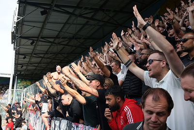 Complimenten wederom voor de supporters. © De Brouwer