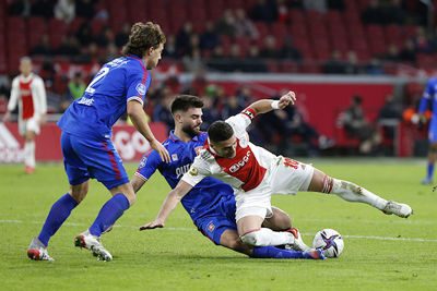 Ajax is van de eerste tot de laatste minuut gretig. © De Brouwer