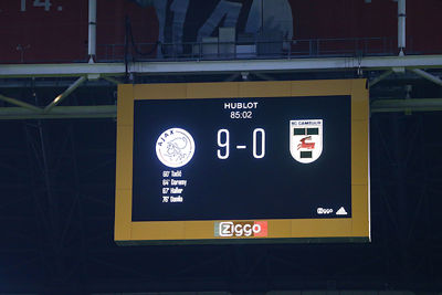 Het scorebord blijft steken op 9-0. Toch een beetje jammer. © De Brouwer