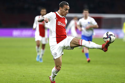 Antony dartelde er als een jonge hinde op los in de Arena. © De Brouwer