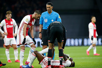 Gelukkig is hier geen sprake van een nieuwe blessure, voor zo ver wij weten... © De Brouwer