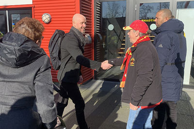 Ten Hag ontmoet oude bekenden. © Ajax Life