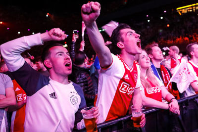 AMSTERDAM , 13-02-2019 , Ziggo Dome , viewing party Ajax vs Real Madrid