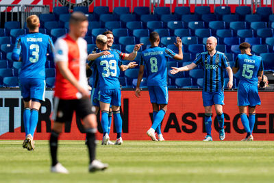 Blije Ajacieden en balende Feyenoorders. Zo zien we het graag! © Pro Shots