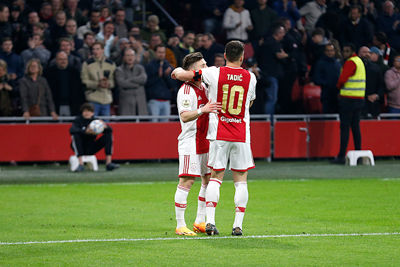 De voorassist van Berghuis was bij die goal het fraaist. © De Brouwer