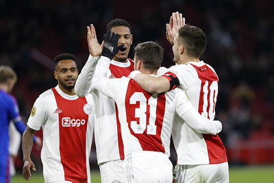 Zoveel vreugde op het veld. © De Brouwer