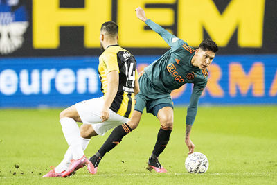 Ten Hag is tevreden, maar het lijkt er niet op dat Álvarez zijn kans pakt. © Pro Shots