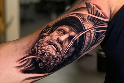 Deze tattoo ziet er heel strak uit. © Iwan Korpadi