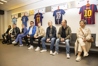De gidsen kennen veel feitjes over de gastenkleedkamer. © Pro Shots
